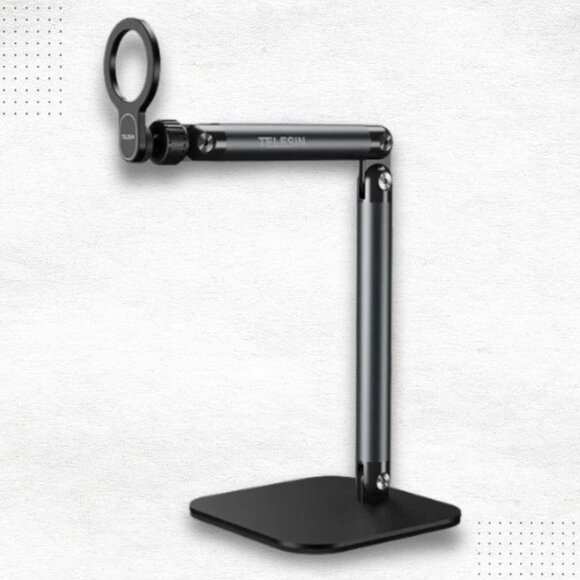 TELESIN MagSafe Desktop Streaming Stand for iPhone 16/15/14/13/12 & Android - Picture 1 of 11